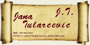 Jana Tularčević vizit kartica